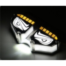 LED Truck Side Marking Warning Light Eye Dynamic Flowing LED Taillight Super Bright Motorcycle Signal Light Yellow