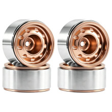 1/30 SCX30 0.7 Inch Negative Offset Brass Wheel Rims RC Upgrade Parts for Mustang K10 Crawler Copper