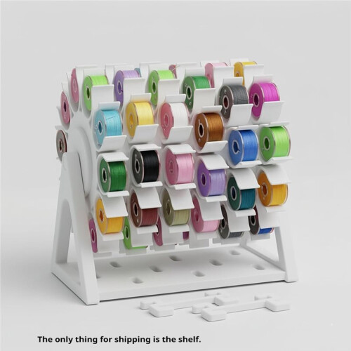 Rotating Bobbin Thread Organizer for 60 Bobbins, Space-Saving No- Storage Solution 1