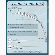 14G 16G 18G 20G Piercing Taper Grabber Tool for Changing Jewelry - Flat Back Earrings Piercing Threader Assistant