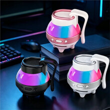 Wireless Speaker RGB Ambient Light Clip Hook Waterproof Stereo Bass Rechargeable Travel Music Speaker B