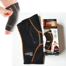 (XL)Sports Wrist Brace Comfortable Simple Basketball Side Zipper Ion Knee Brace