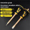 Masonry Chisel Set - 2-Piece Heavy Duty Pointed & Flat Rock Chisels for Brick and Concrete Work 2
