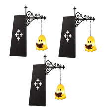 Library Lantern Decorative Bookshelf Lighting with Warm LED Nightlight, Hanging Shelf Lamp for Literary Lovers