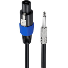 Speakon to 1/4" Male Speaker Cables, Audio Amplifier Connection Cord, Speaker Cable Wire with Twist Lock