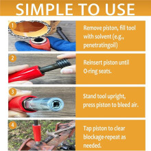 Grease Fitting Cleaning Tool, Removes Old Dried Grease From Pins, Shafts, Bushings & Joints, Universal for Automotive