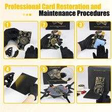 Card Care Clean Kit,17-in-1 Card Cleaning and Polishing Restoration Kit, Trading Card Cleaning Kit Set