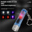 Type-C Charging  Flashlight Magnetic Emergency Lamp Keychain Light ABS Portable Flashlight Outdoor 4