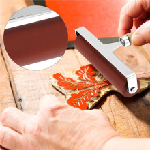 Soft Rubber 6" Steel Frame Roller for Linoleum, Woodcut, and Soft Block Printing