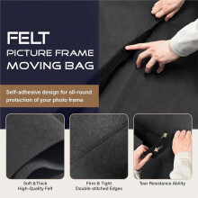 2 Pack 40" X 30" Picture Frame Moving Bag - Reusable Protective Pouch for Artwork & Mirrors
