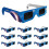 Solar Eclipse Glasses (10 Pack) Safe Shades For Direct Sun Viewing 2024 For Solar Eclipse Observation And Eye Protection 2