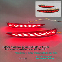 Rear Bumper Tail Light for Chevy Equinox 2017-2023 LED Reflector Lamps Brake Turn Signal Driving Taillights Accessories