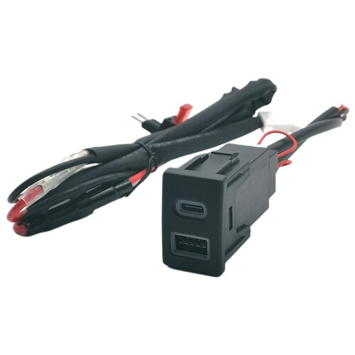 Retrofit Auto Dual PD USB Lader met  Lichtindicator voor  D-MAX/MU-X/V-