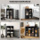 Six-Cube Bookcase - Black Wood Effect 8