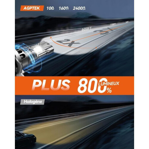 Λαμπτήρες LED H7 26000LM 100W H7 Αντικατάσταση αλογόνου μοτοσικλέτας 6000K λευκοί 2