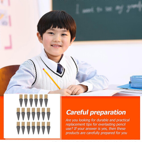 100pcs Inkless Pen Tips Infinite Pencil Replaceable Heads Pencil Writing Tips 2