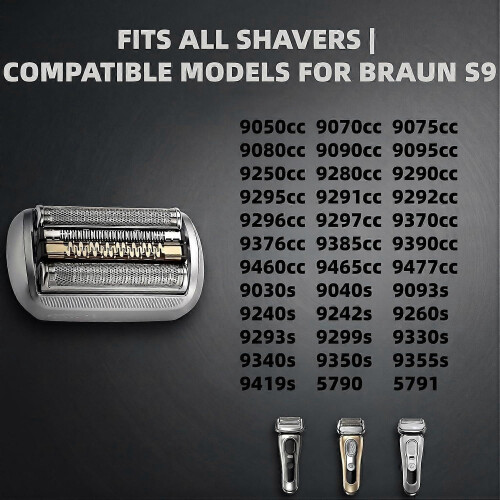 Ανταλλακτικό ξυριστικό κεφαλής Braun Series 9 Pro 94M, συμβατό με ηλεκτρικές ξυ 2