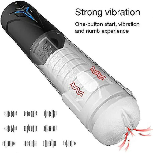 Automatic Electric Massage Device For Men With 10 Vibration Modes Silicone Material ztqm 1