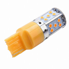 Amber 7440 LED Bulb compatible with Car Turn Signals, 3030 35SMD Canbus, 12V-24V-Compatible Lighting Solution