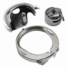 3-Piece Set Replacement Parts compatible with Sewing Machines Includes Race Cover Hook and Bobbin Case Compatible with Multiple Models