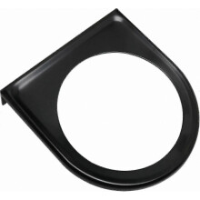 2" Gauge Pod Holder, Black Chrome Mounting Panel compatible with Single 52mm Meter, Fits Auto, Truck, Boat & More Vehicles