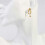 Asymmetrical Ear Studs Creative Earring for Decoration 1Pair Golden Alloy 2