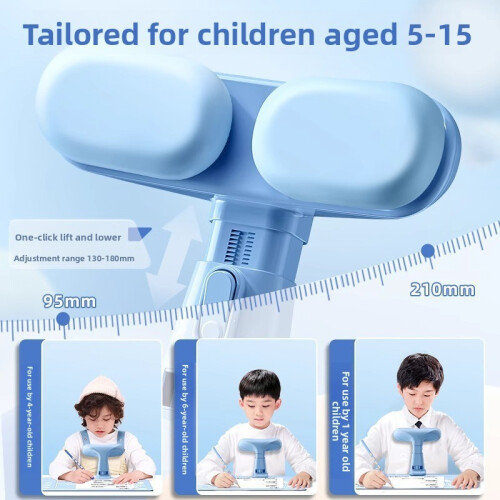 (Blue)Plastic Posture Corrector For Children With Reading Support And Low Tilt Head 2