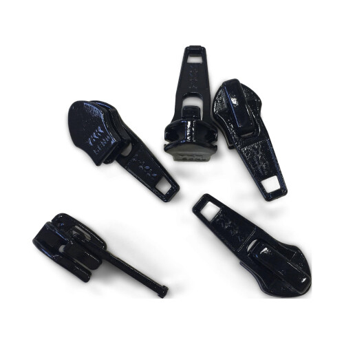 YKK #5C Nylon Short Tab Slider Zipper Pull Black - 5 Pack 1