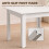Homcom HOMCOM Square Dining Table, Kitchen Table with White Wood Effect 6