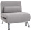 Adjustable Back Futon Sofa Chair - Grey 2