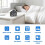 Digital Alarming Clock, Bedroom Clock with Date and Week Indicator, Double Alarm, Dimmer and Ambient Light 3