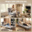 Adjustable Back Futon Sofa Chair - Grey 6