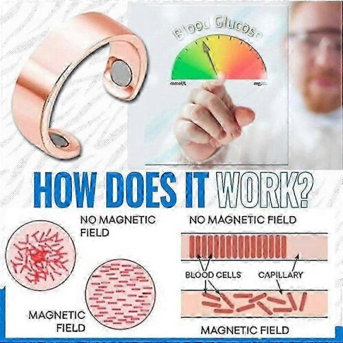 Menopause Magnetic Therapy Ring Adjustable Sleep Aid Somni Ring Gold 2