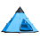 6 Men Tipi Tent with Carry Bag - Blue 1