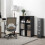Six-Cube Bookcase - Black Wood Effect 4