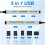 5 in 1 Multifunction Card Reader /TF/CF/MS/XD Aluminum Card Reader with USB-C//USB-A for Smartphone Laptop 7