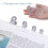 (38mm)Ins Transparent Long Tail Clip Student Snack Sealing Binding Ticket File Folder 2