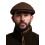 JACK PYKE JACK PYKE Newsboy Flat Cap Brown Tweed 57cm 1