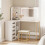 Homcom HOMCOM Dressing Table with LED Mirror and Stool, Drawers, Vanity Desk, White 1