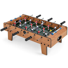 Rumsstort fotbollsbord Platsbesparande fotbollsbord med robust handtag 69 x 36 x 24 cm natur