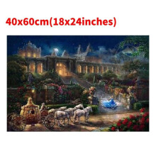 Cinderella Oil Painting Cloth Home Wall Decoration Frameless Fairy Decoration