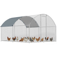 Gallinero para Exterior Gris 280 x 340 x 190 cm