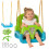 Outsunny Columpio Infantil Verde 42 x 33 x 38 cm 1