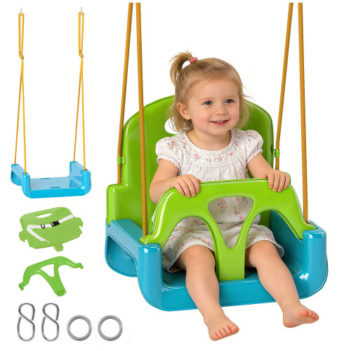 Outsunny Columpio Infantil Verde 42 x 33 x 38 cm