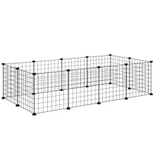 Valla Metálica para Mascota Negro 143 x 73 x 36 cm