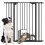 PawHut Barrera de Seguridad Negro 101 x 3.5 x 104.1 cm 1