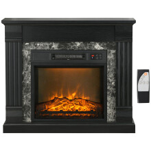 Chimenea Eléctrica Negro 80 x 21.6 x 67.8 cm