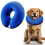 (Blue, L) Inflatable Dog Collar Surgery Cone - Quick Release Adjust Fit Stop Stitch Bite Lick Wound 1