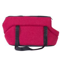 (Red, Large Size) Borsa trasportino per animali domestici leggera, portatile con cerniera, resistente, universale e moderna, ideale per i viaggi.