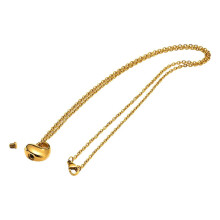 (gold) Urne funéraire médaillon en forme de cœur, coffret à bijoux commémoratif pour crémation, cercueil noir, usage quotidien
